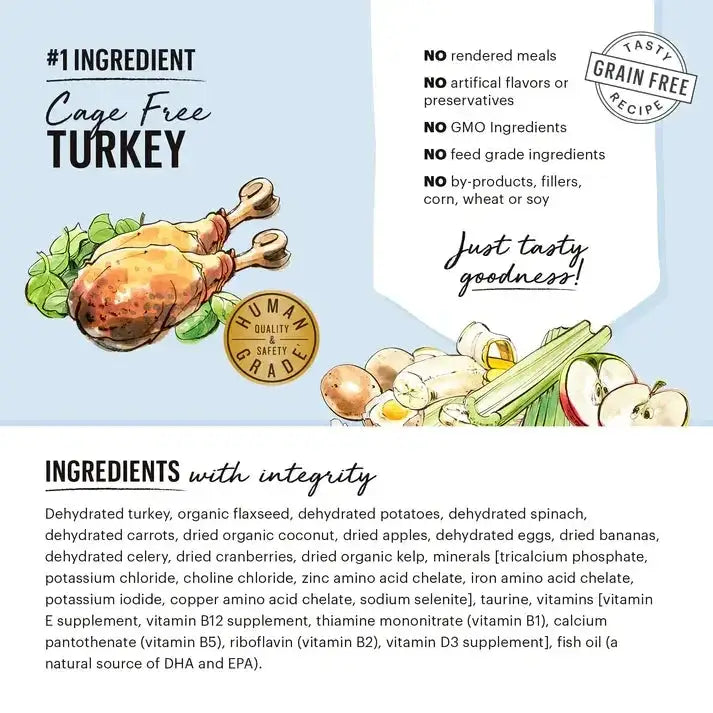 The Honest Kitchen Dehydrated Grain Free Turkey Recipe Dog Food, The Honest Kitchen