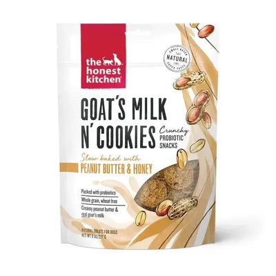 The Honest Kitchen Goat's Milk N' Cookies Crunchy Probiotic Snacks Natural Dog Treats 8oz - Talis Us