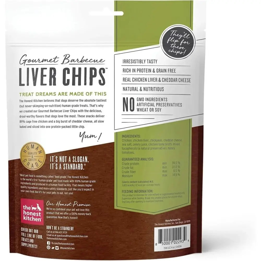 The Honest Kitchen Gourmet Barbecue Liver Chips Dog Treats - Talis Us