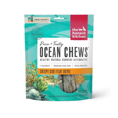 The Honest Kitchen Ocean Chews Crispy Cod Fish Skins Dog Treats - Talis Us