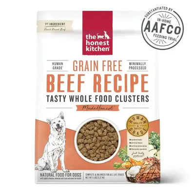 The Honest Kitchen Whole Food Clusters Grain Free Beef Dry Dog Food - Talis Us
