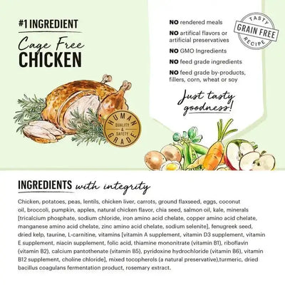 The Honest Kitchen Whole Food Clusters Small Breed Grain Free Chicken Dry Dog Food - Talis Us