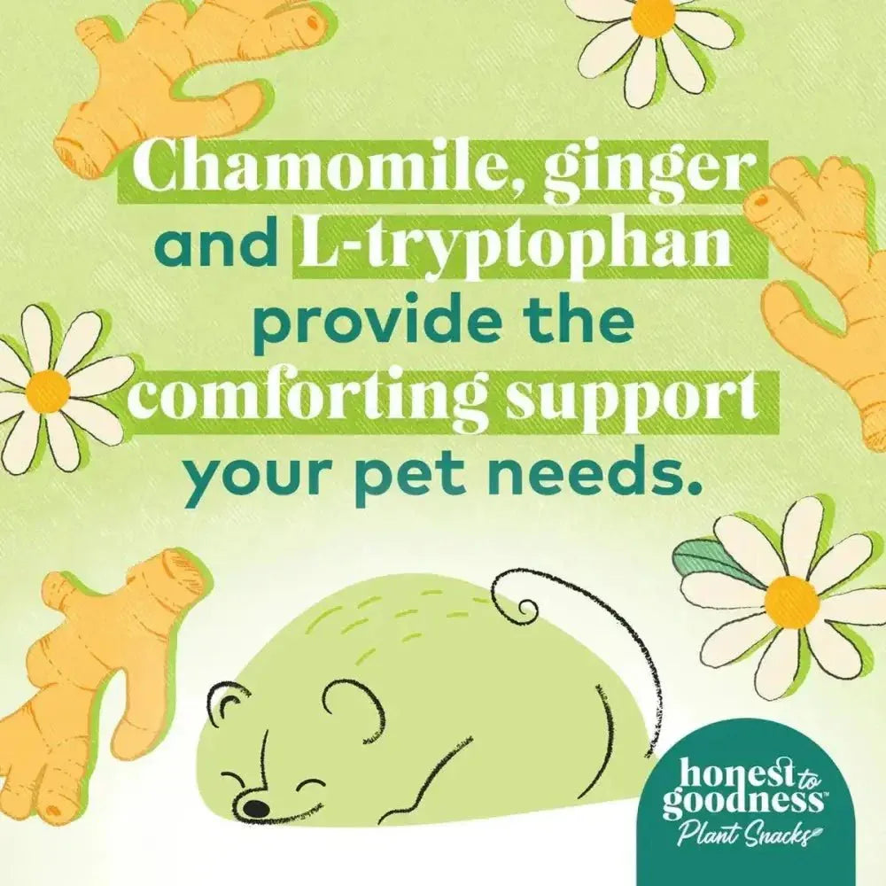 Honest To Goodness™ Plant Snacks Good Vibes Chamomile & Ginger Recipe Dog Treats 8oz - Talis Us