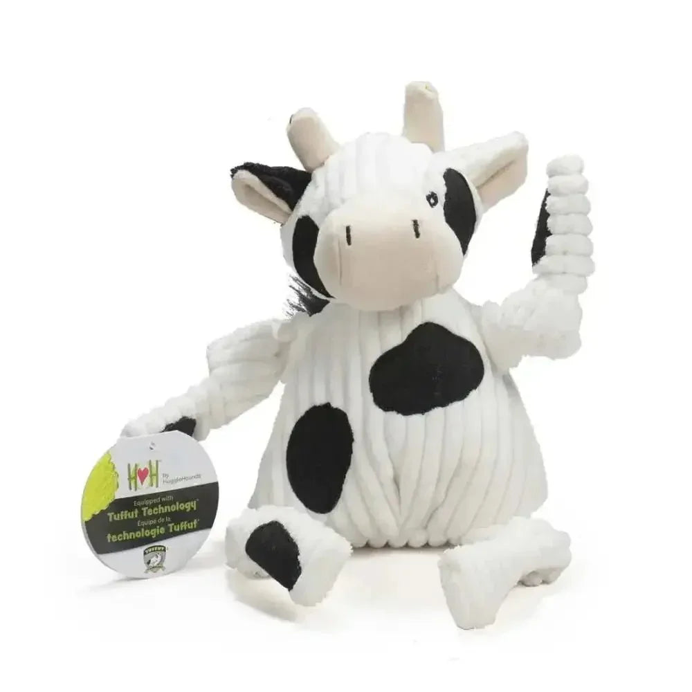 HuggleHounds Durable Plush Corduroy Knottie Squeaky Dog Toy - Talis Us