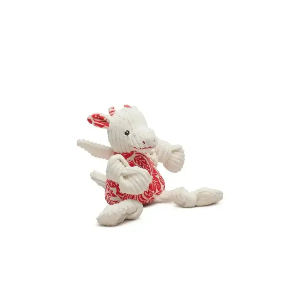HuggleHounds Durable Plush Corduroy Knottie Squeaky Dog Toy - Talis Us