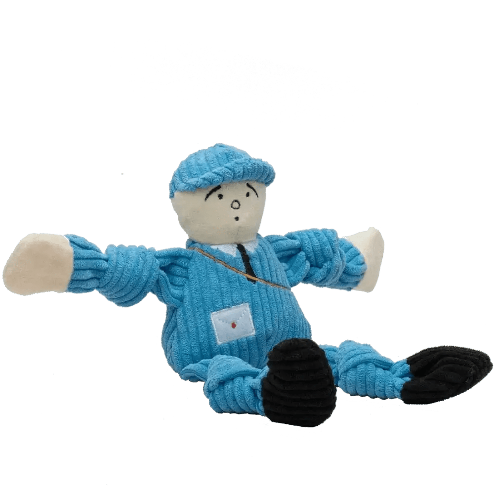 HuggleHounds Durable Plush Corduroy Knottie Squeaky Dog Toy - Talis Us