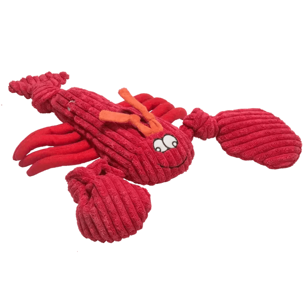 HuggleHounds Durable Plush Corduroy Knottie Squeaky Dog Toy - Talis Us