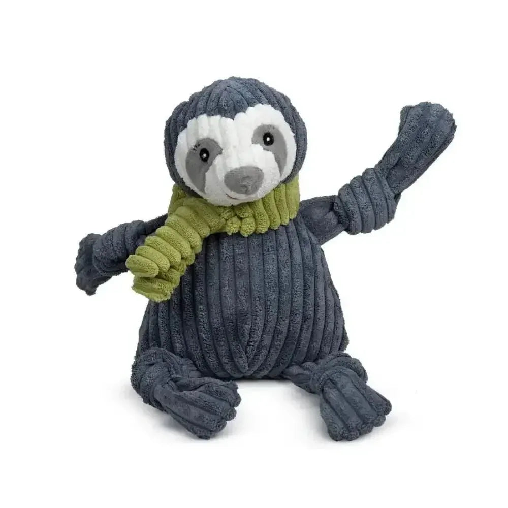 HuggleHounds Durable Plush Corduroy Knottie Squeaky Dog Toy - Talis Us