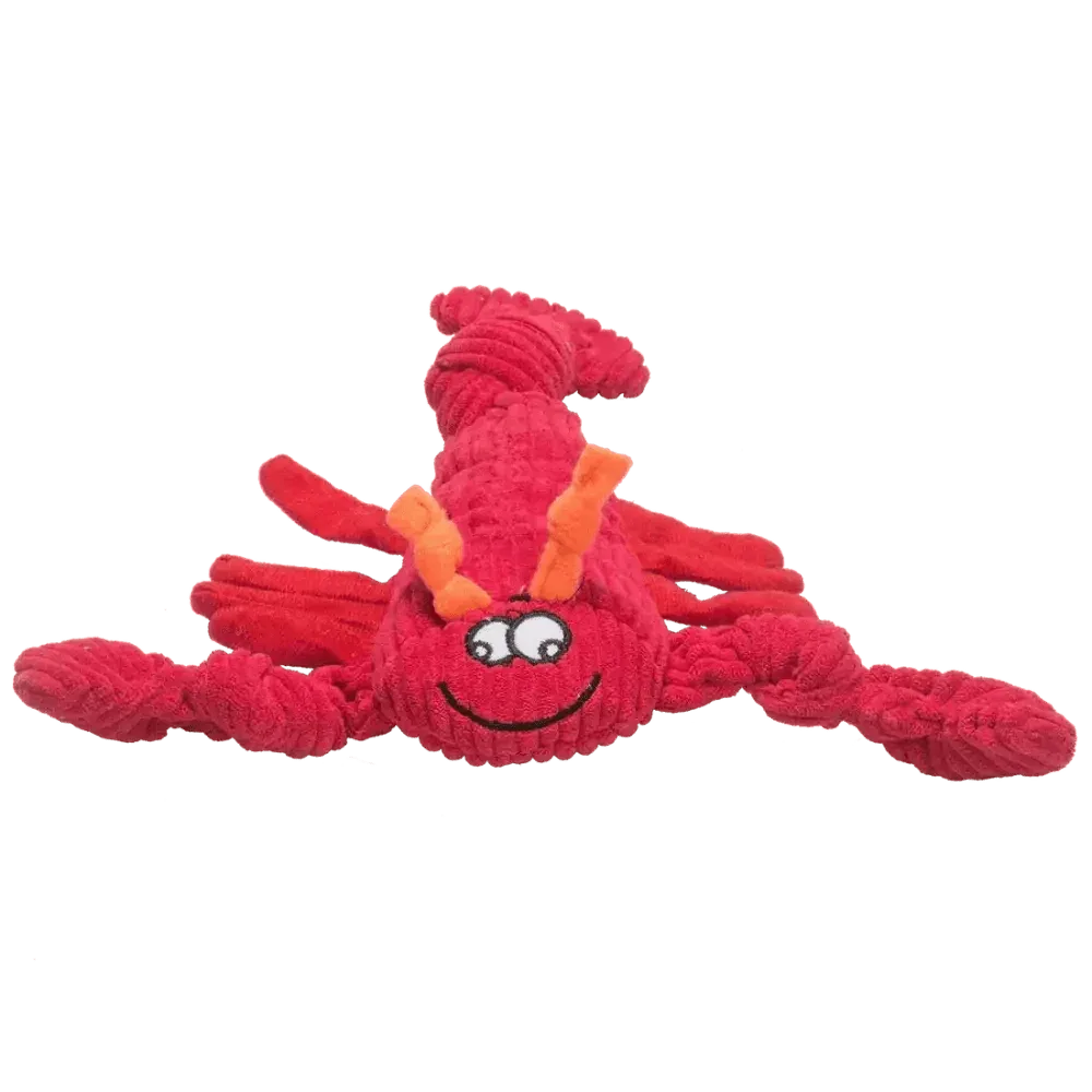 HuggleHounds Durable Plush Corduroy Knottie Squeaky Dog Toy - Talis Us