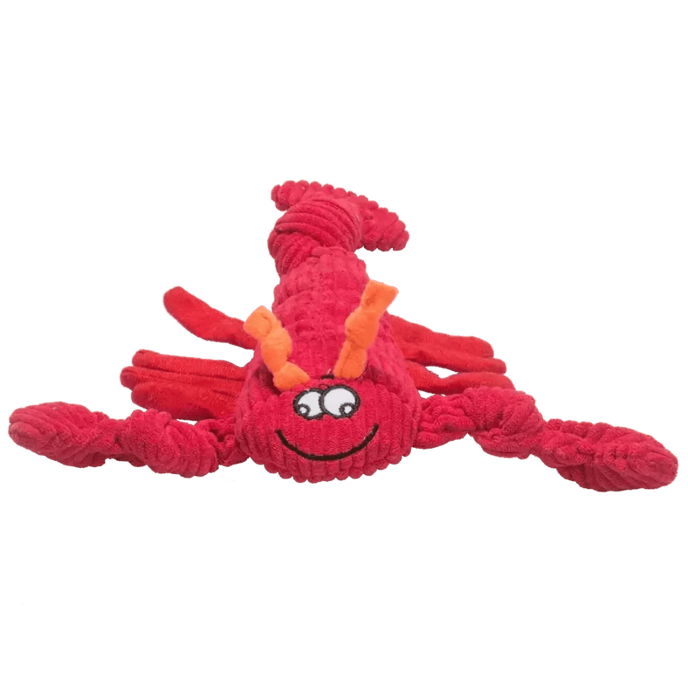 HuggleHounds Durable Plush Corduroy Knottie Squeaky Dog Toy - Talis Us