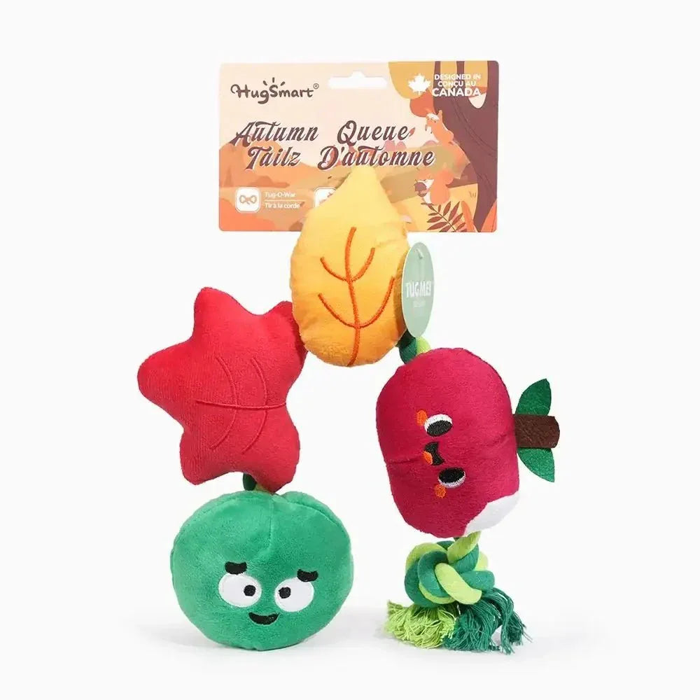 Hugsmart Pet Apple and Worm Dog Rope Toy for Play - Talis Us