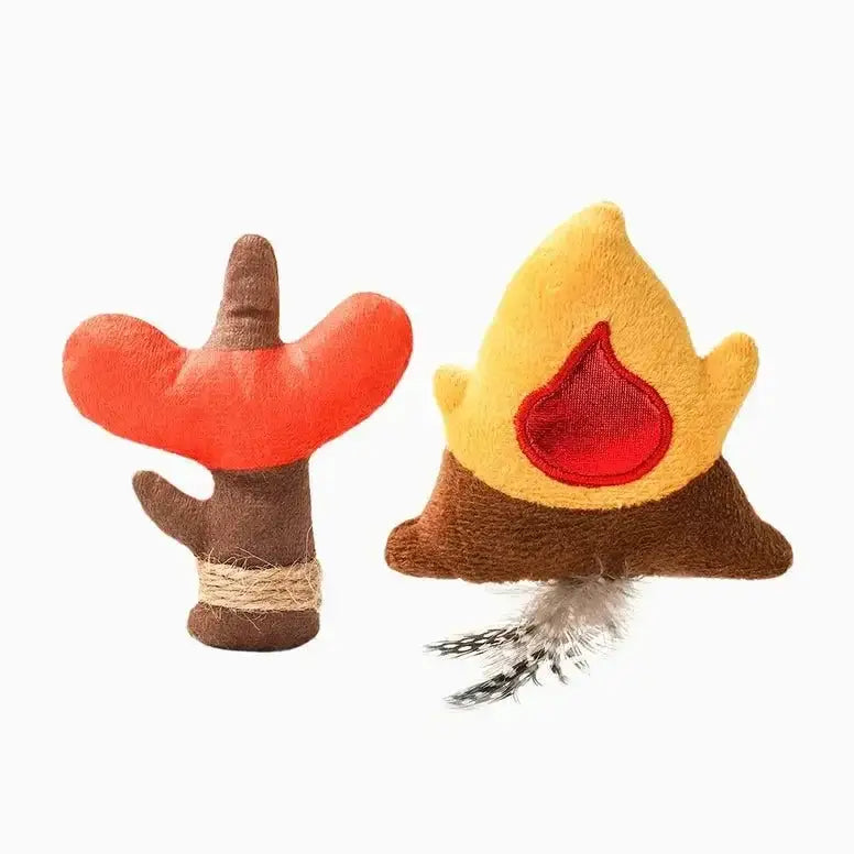Hugsmart Pet Camping Claws Campfire Sausage Cat Toys - Talis Us