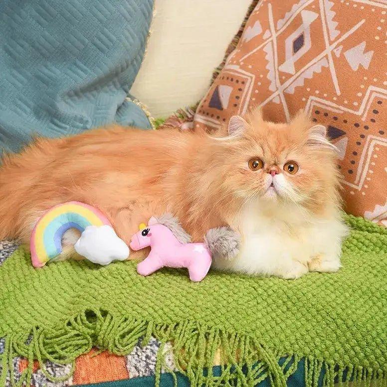 Hugsmart Pet Crazy Catcher Unicorn & Rainbow Cat Toys - Talis Us