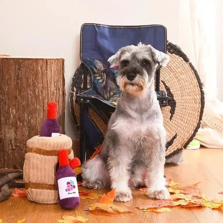 Hugsmart Pet Food Party Wine Barrel Interactive Dog Toy - Talis Us