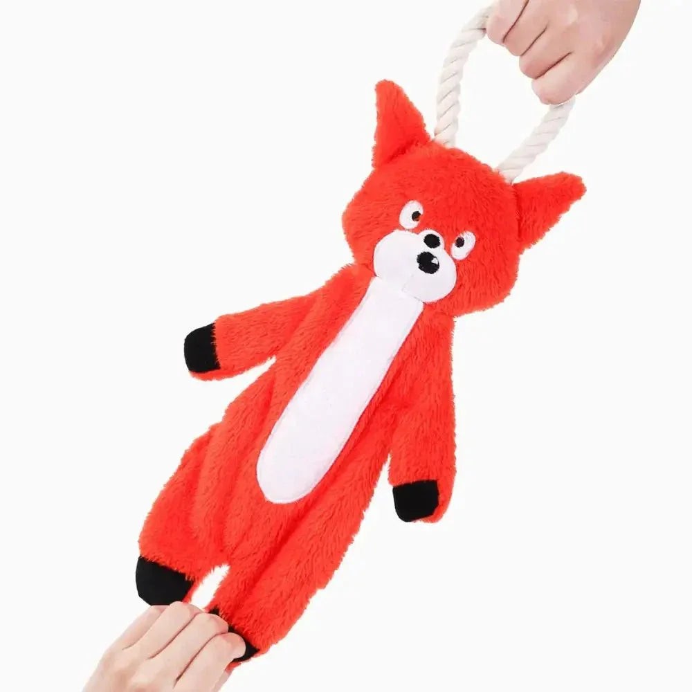 Hugsmart Pet Jumbo Fox Dog Rope Toy - Fun & Durable - Talis Us