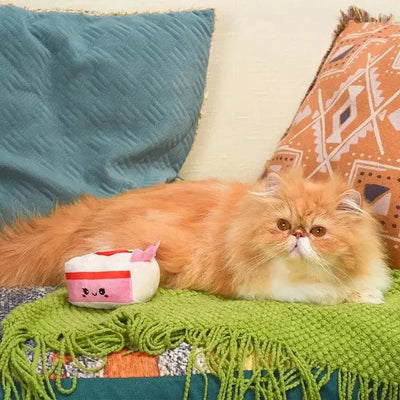 Hugsmart Pet Kitten Party Strawberry Cake Cat Toys - Talis Us