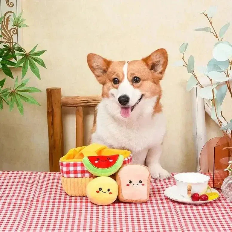 Hugsmart Pet Picnic Time Picnic Basket Interactive Toys for Dogs - Talis Us