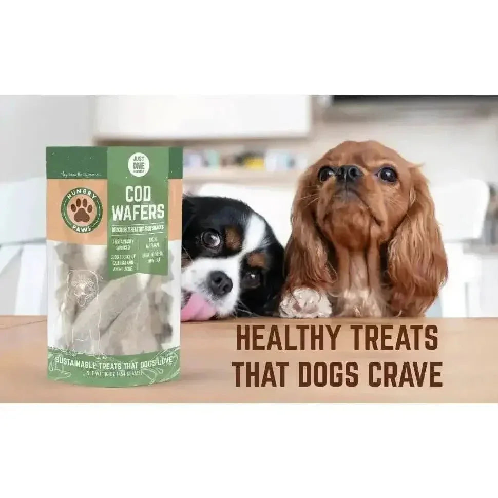 Hungry Paws Cod Fish Wafer Dog Treats Single Ingredient Snacks - Talis Us