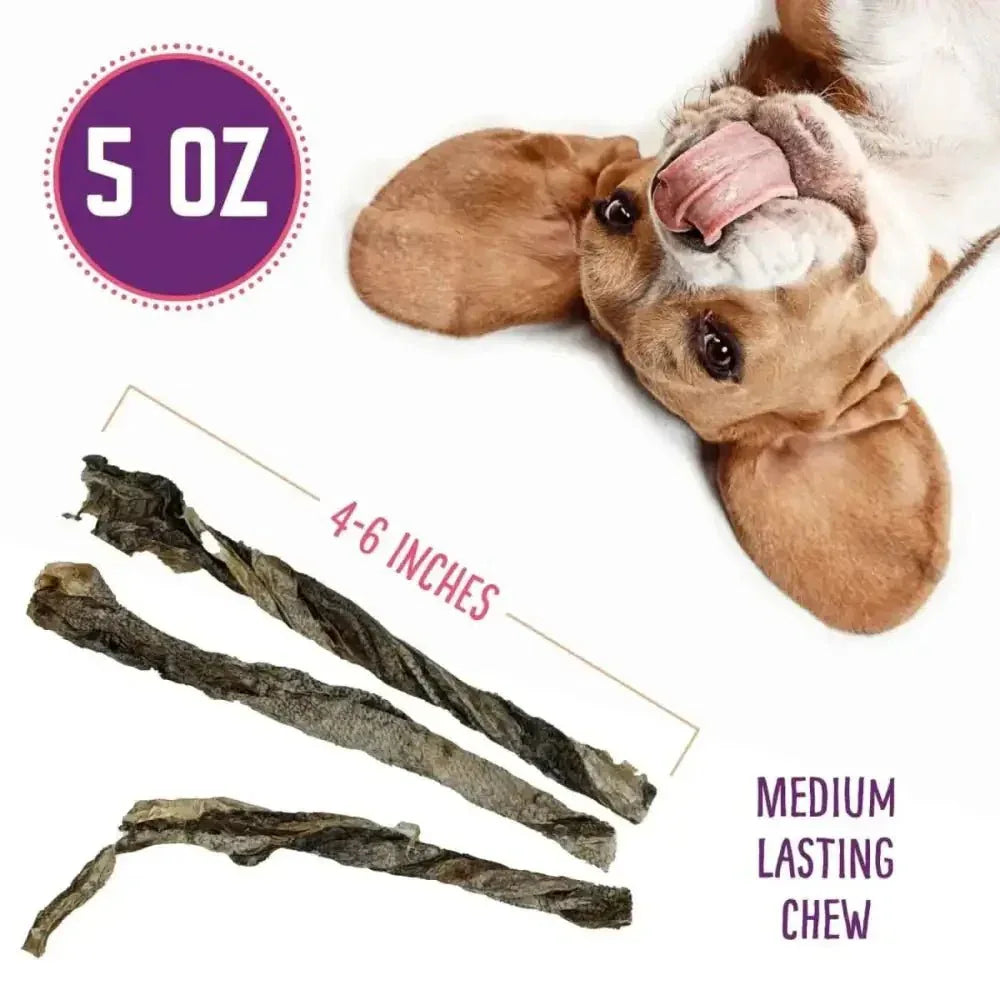 Hungry Paws Cod Skin Crunch Twists Dog Chew Treats - Talis Us