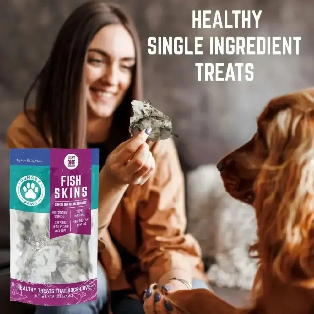 Hungry Paws Premium Cod Skin Dog Chew Treats 4 oz - Talis Us