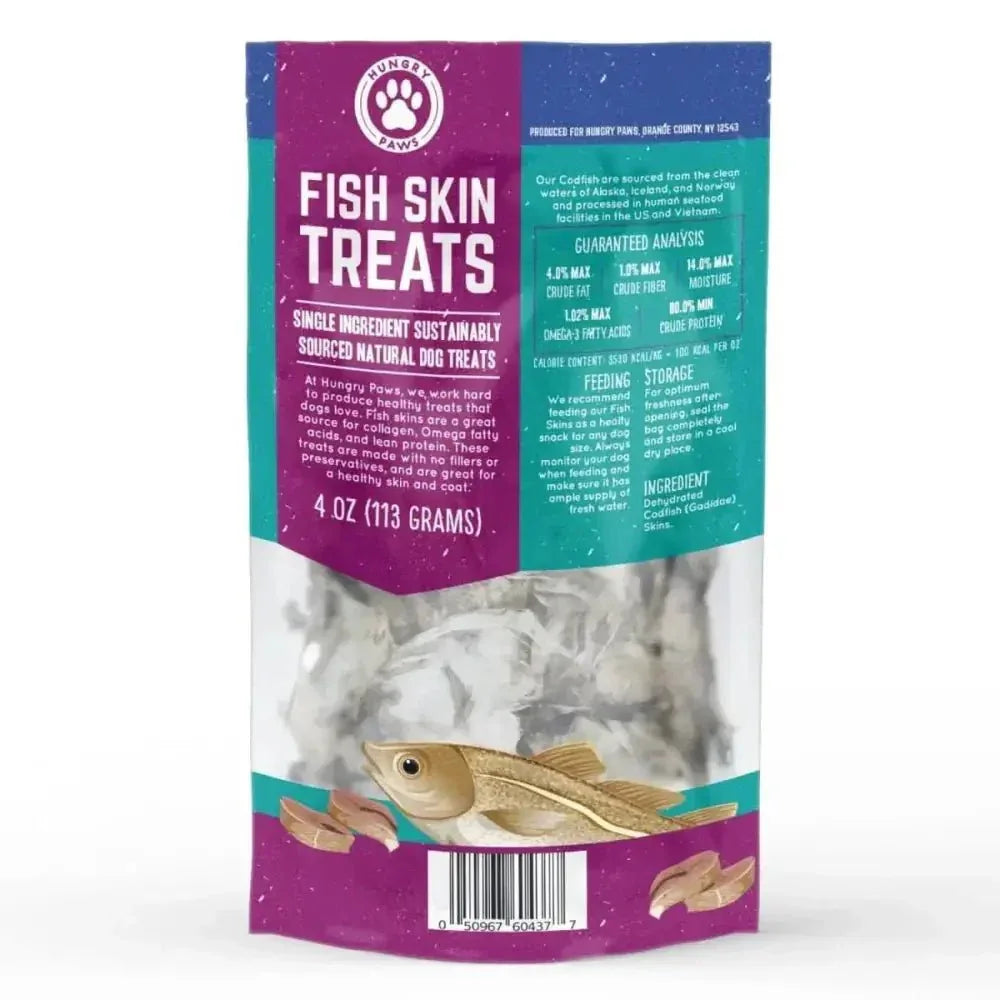 Hungry Paws Premium Cod Skin Dog Chew Treats 4 oz - Talis Us