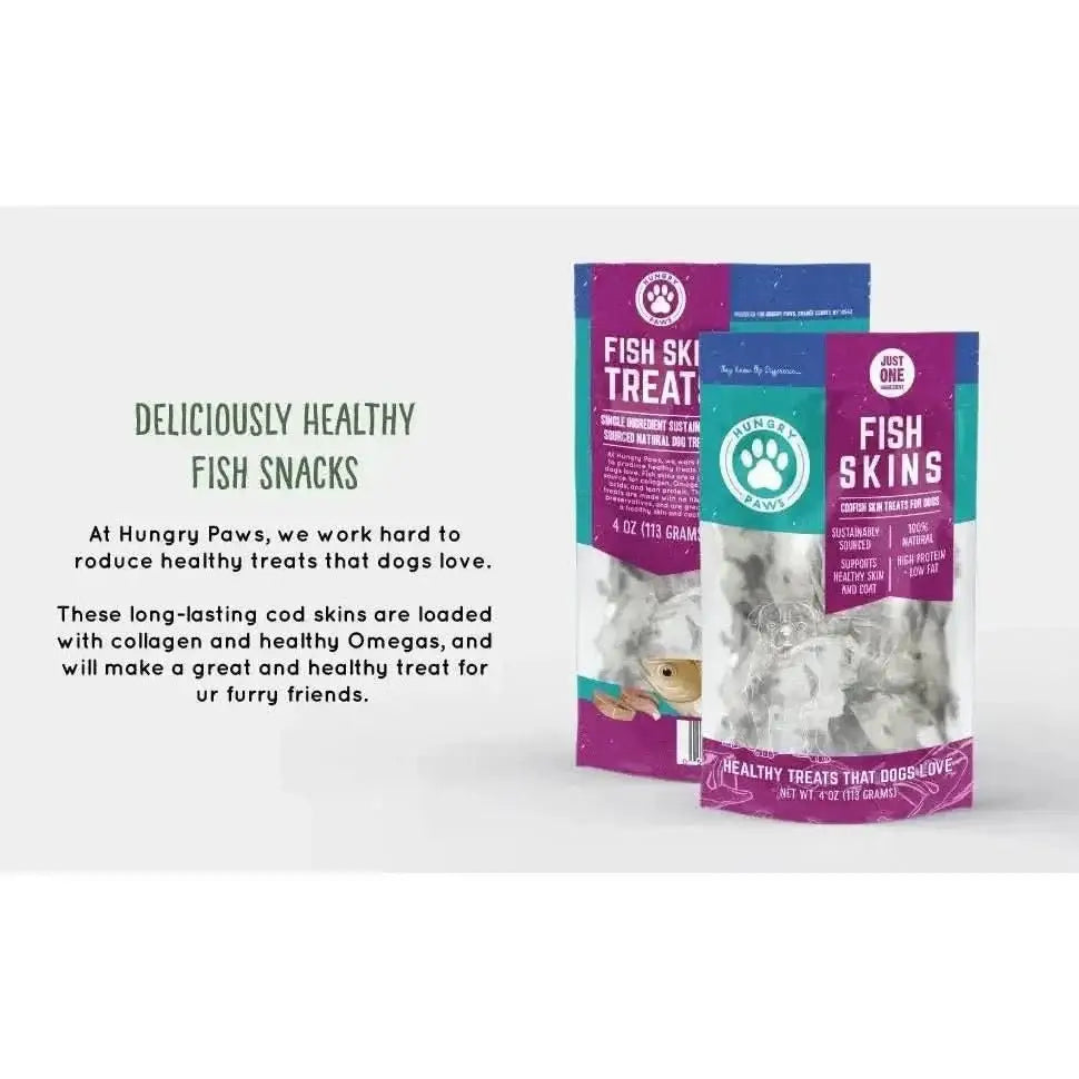 Hungry Paws Premium Cod Skin Dog Chew Treats 4 oz - Talis Us