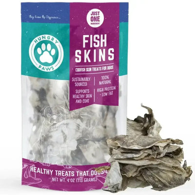 Hungry Paws Premium Cod Skin Dog Chew Treats 4 oz - Talis Us