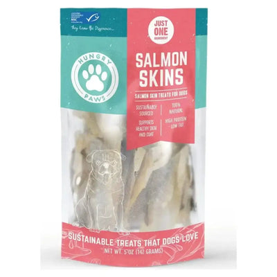Hungry Paws Premium Salmon Skin Dog Chew Treats 5 oz - Talis Us