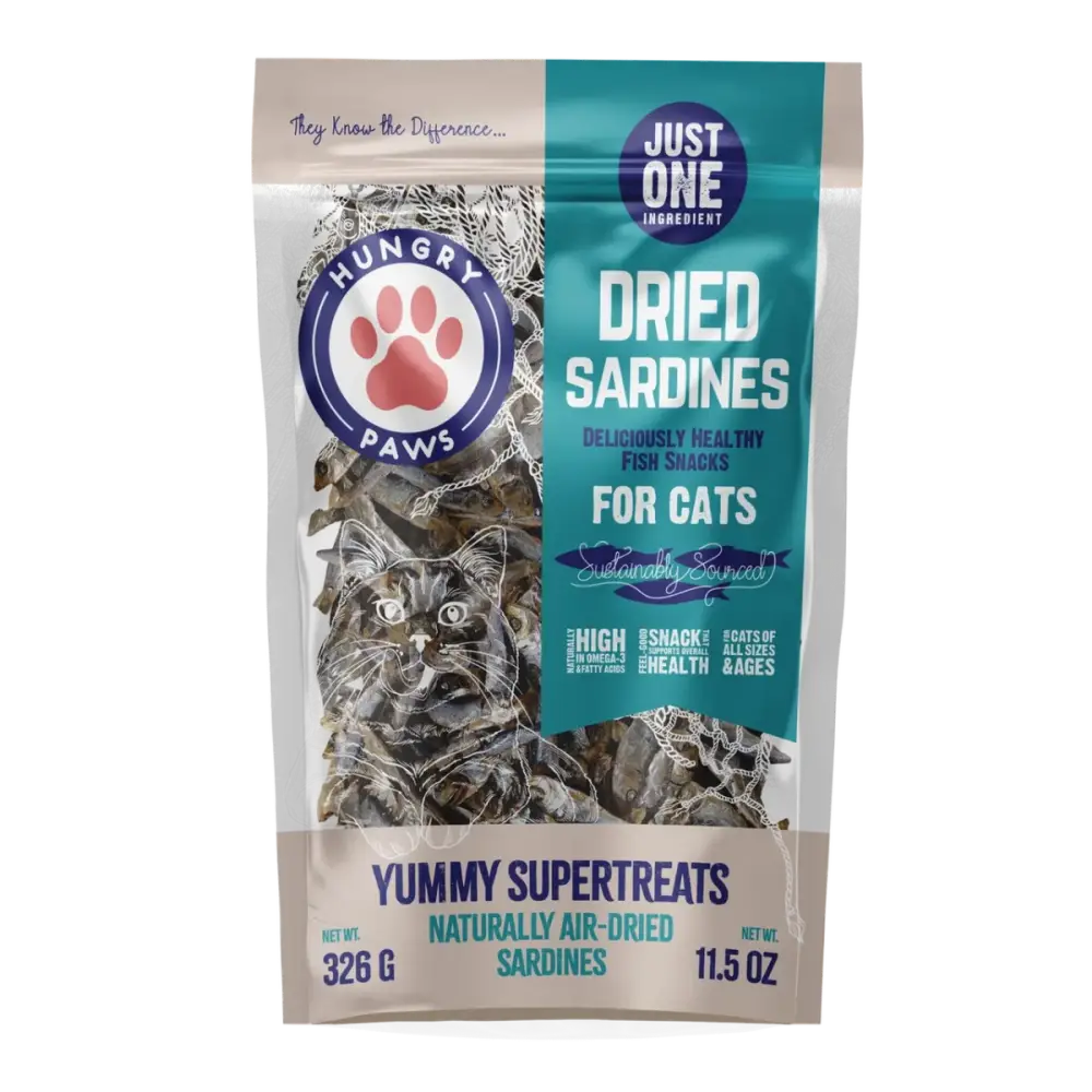 Hungry Paws Sardine Treats for Cats - Yummy Supertreats 2.5 oz - Talis Us