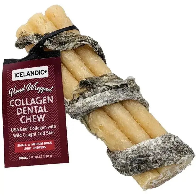 Icelandic Beef Collagen Dental Chew w/ Wrapped Fish Dog Chew Treats - Talis Us