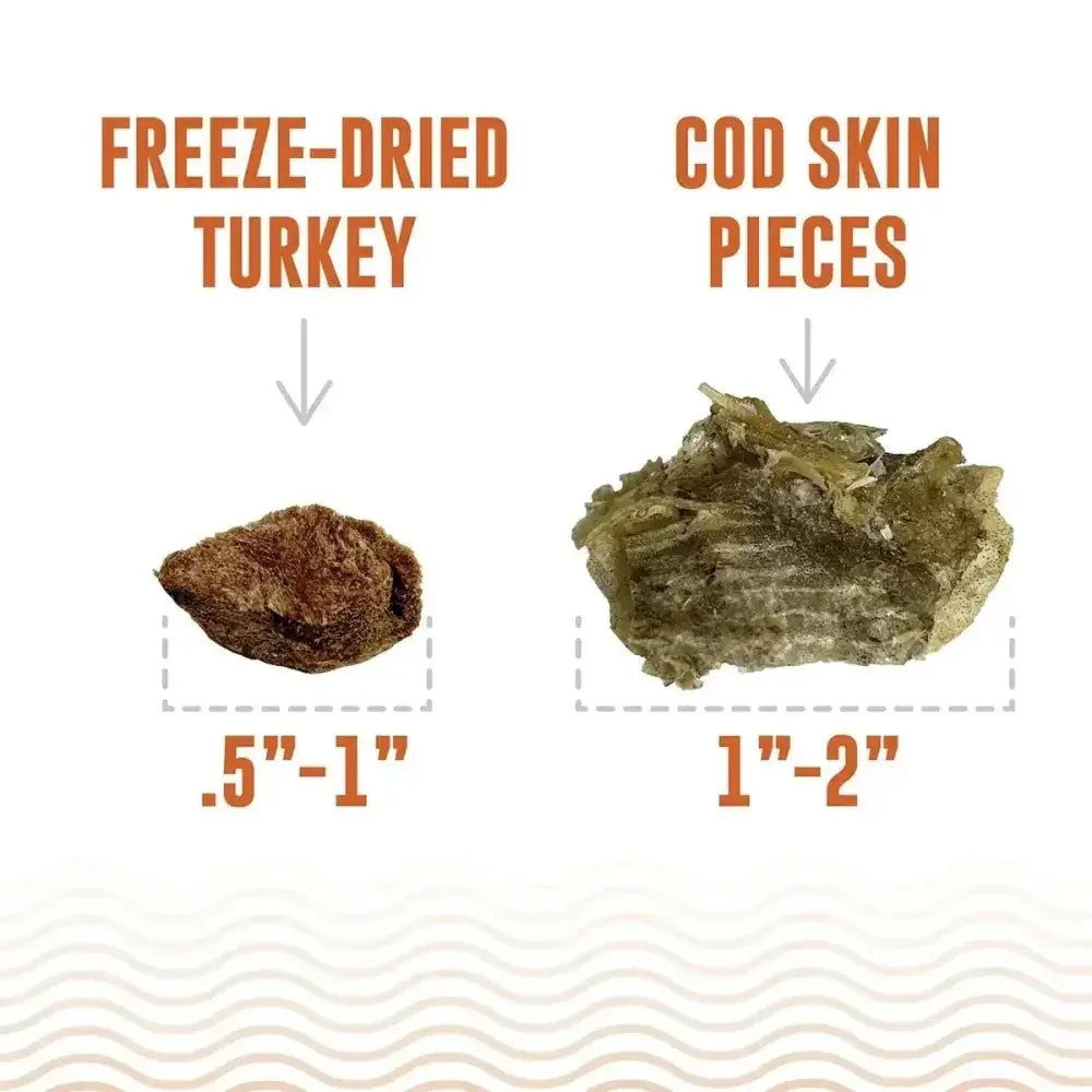Icelandic+ Land & Sea Cod Skin & Freeze - Dried Turkey Dog Treat 2.4 oz - Talis Us