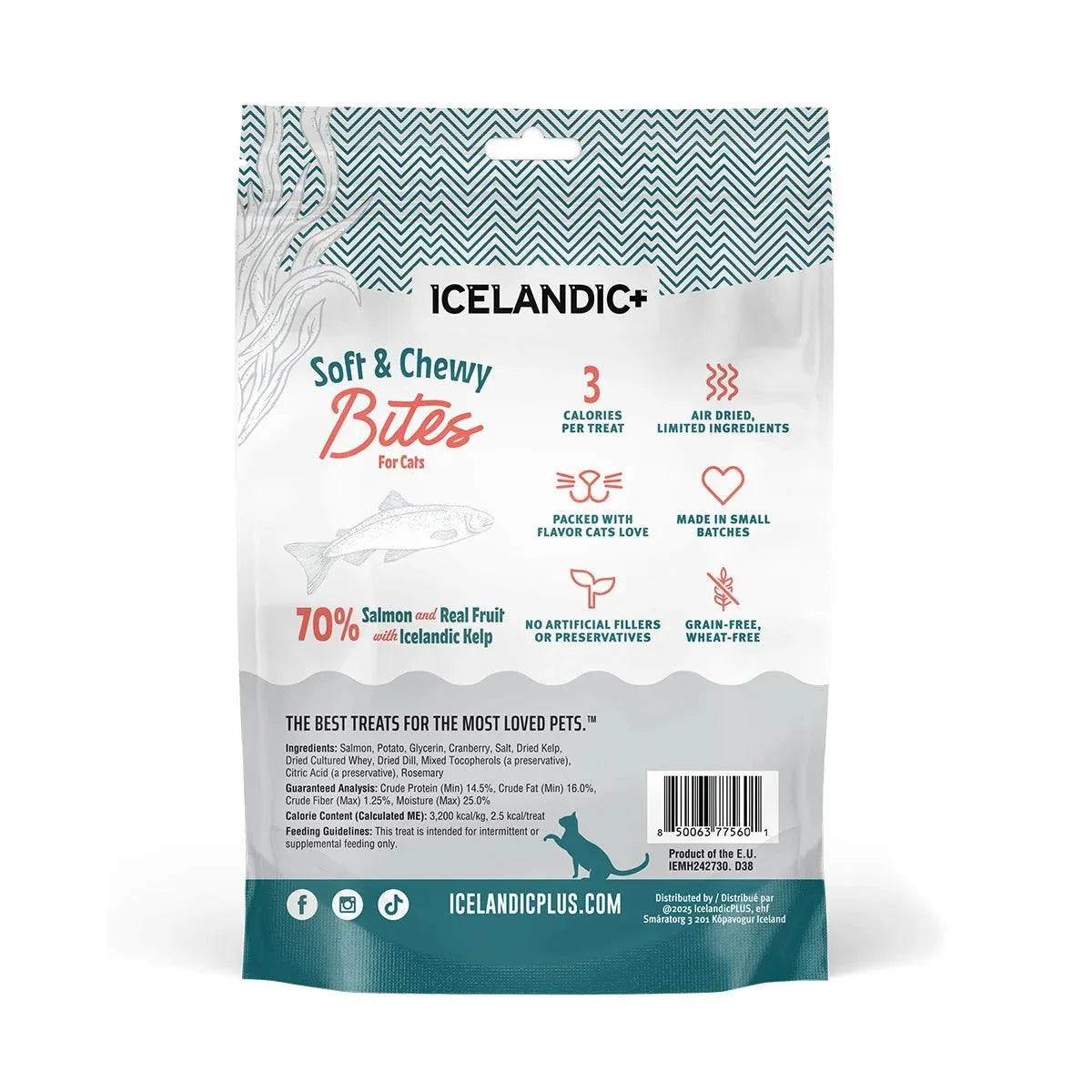 Icelandic Soft and Chewy Cat Treats 2.5 oz - Talis Us