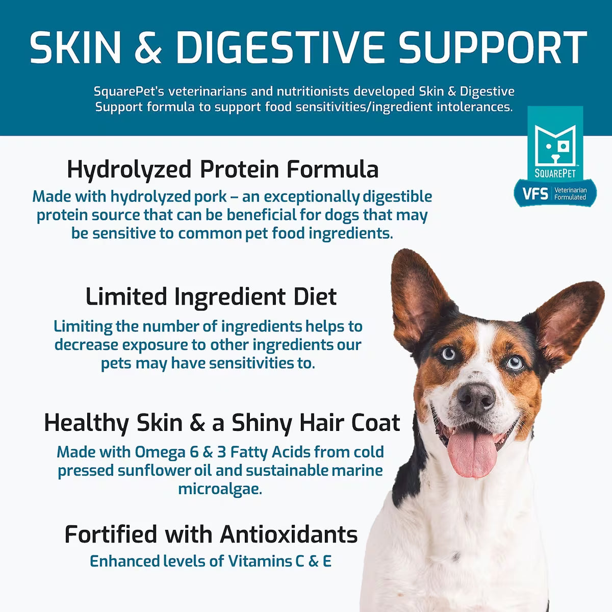 SquarePet VFS Sensitive Skin & Digestive Support Dry Dog Food