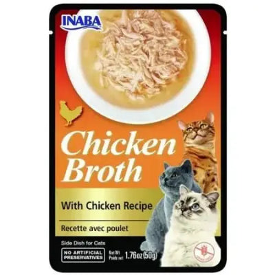 Inaba Chicken Broth with Chicken Recipe Side Dish for Cats - Talis Us