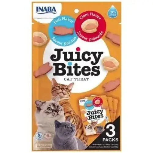 Inaba Juicy Bites Cat Treat Fish and Clam Flavor - Talis Us