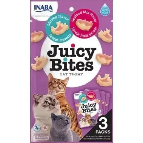 Inaba Juicy Bites Cat Treat Shrimp and Seafood Mix Flavor - Talis Us