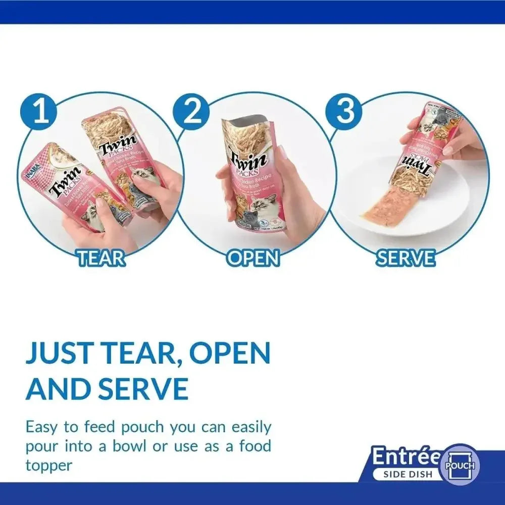 Inaba Twin Packs Chicken Recipe in Chicken Broth for Cats - Talis Us