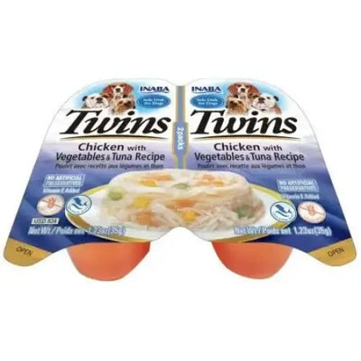 Inaba Twins Chicken with Vegetables and Tuna Recipe Side Dish for Dogs - Talis Us