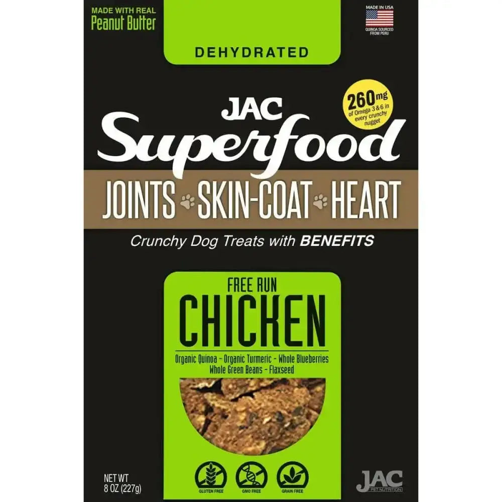 JAC Superfood All Natural Dog Treats with Joint Inflammation, Arthritis or Itchy Skin & Coat JAC