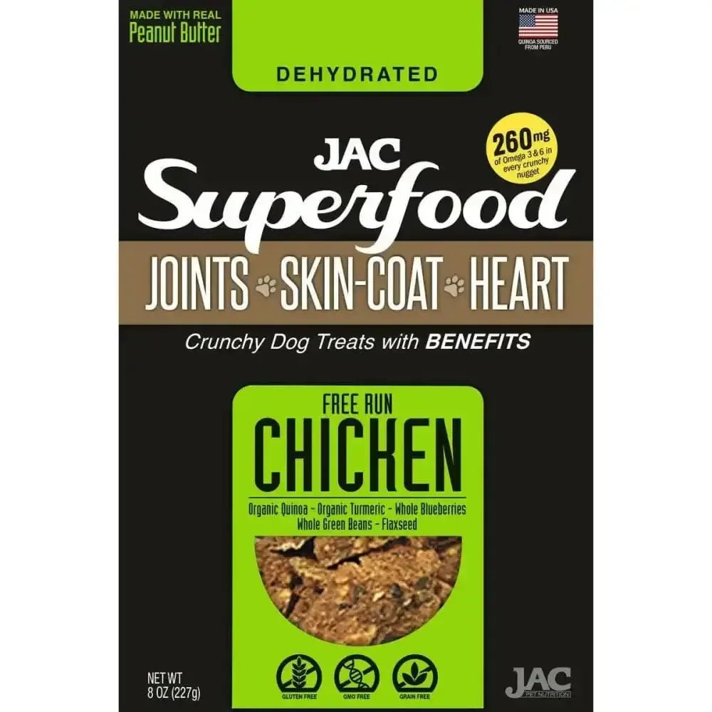 JAC Superfood All Natural Dog Treats with Joint Inflammation, Arthritis or Itchy Skin & Coat - Talis Us
