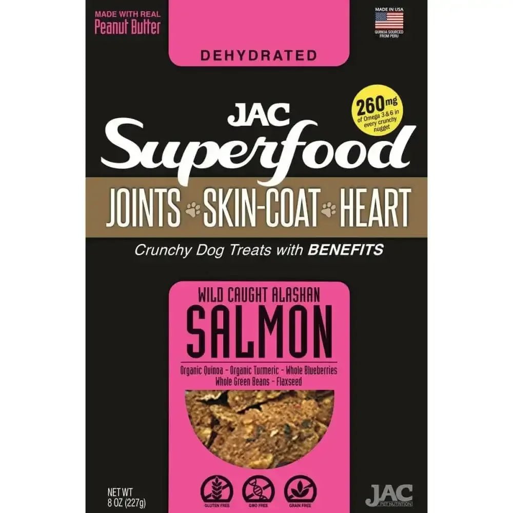 JAC Superfood All Natural Dog Treats with Joint Inflammation, Arthritis or Itchy Skin & Coat - Talis Us