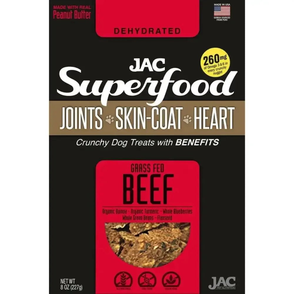 JAC Superfood All Natural Dog Treats with Joint Inflammation, Arthritis or Itchy Skin & Coat - Talis Us
