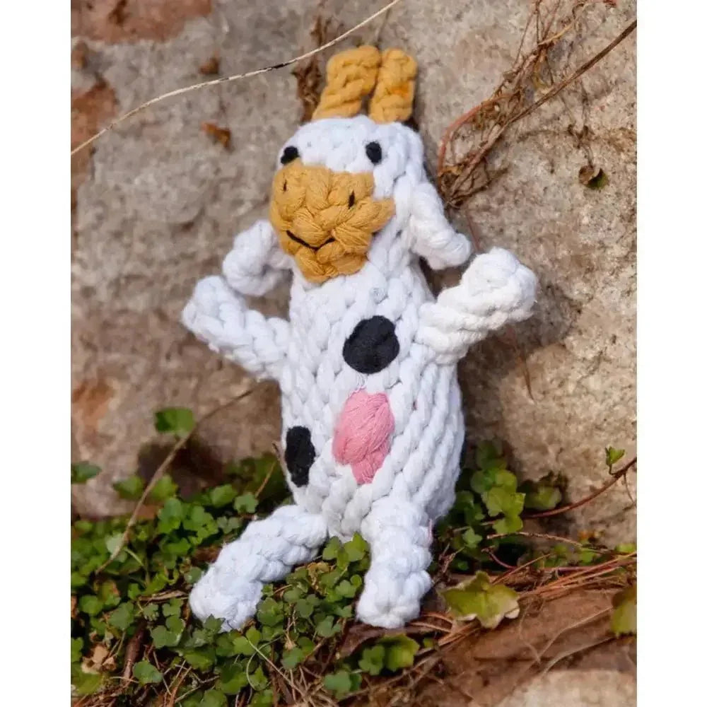 Jax & Bones Claire the Cow Rope Dog Toy - Talis Us