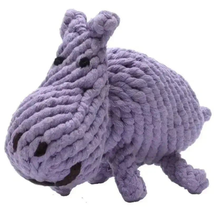 Jax & Bones Hank the Hippo Rope Dog Toy - Talis Us