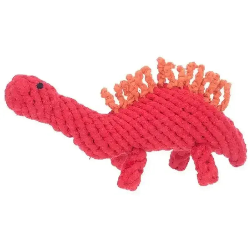 Jax & Bones Stew the Stegosaurus Rope Dog Toy - Talis Us