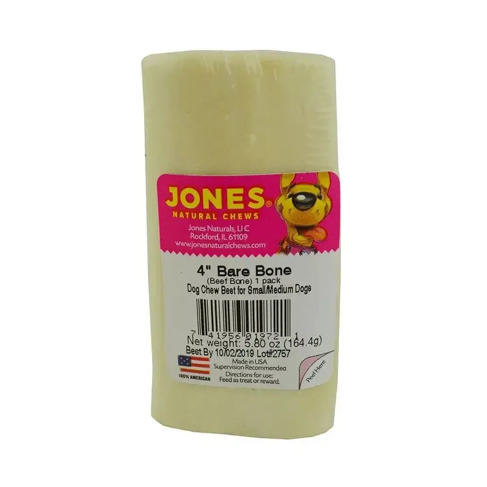 Jones Beef Bare Bone Natural Dog Chews 4 Inch - Talis Us