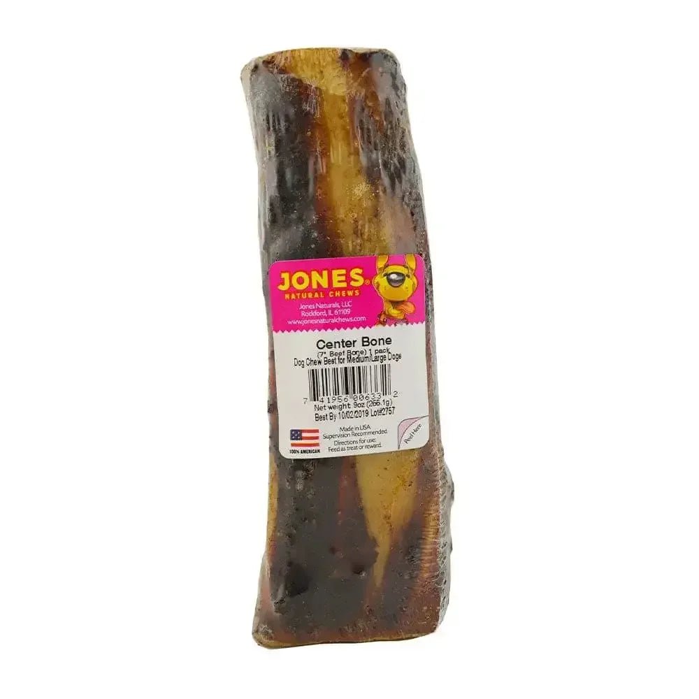 Jones Natural Chews Beef Center Bone 7" Dog Chews Singles - Talis Us