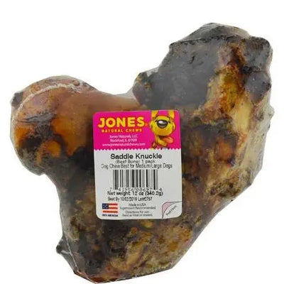 Jones Natural Chews Saddle Knuckle Beef Bone Dog Chew - Talis Us