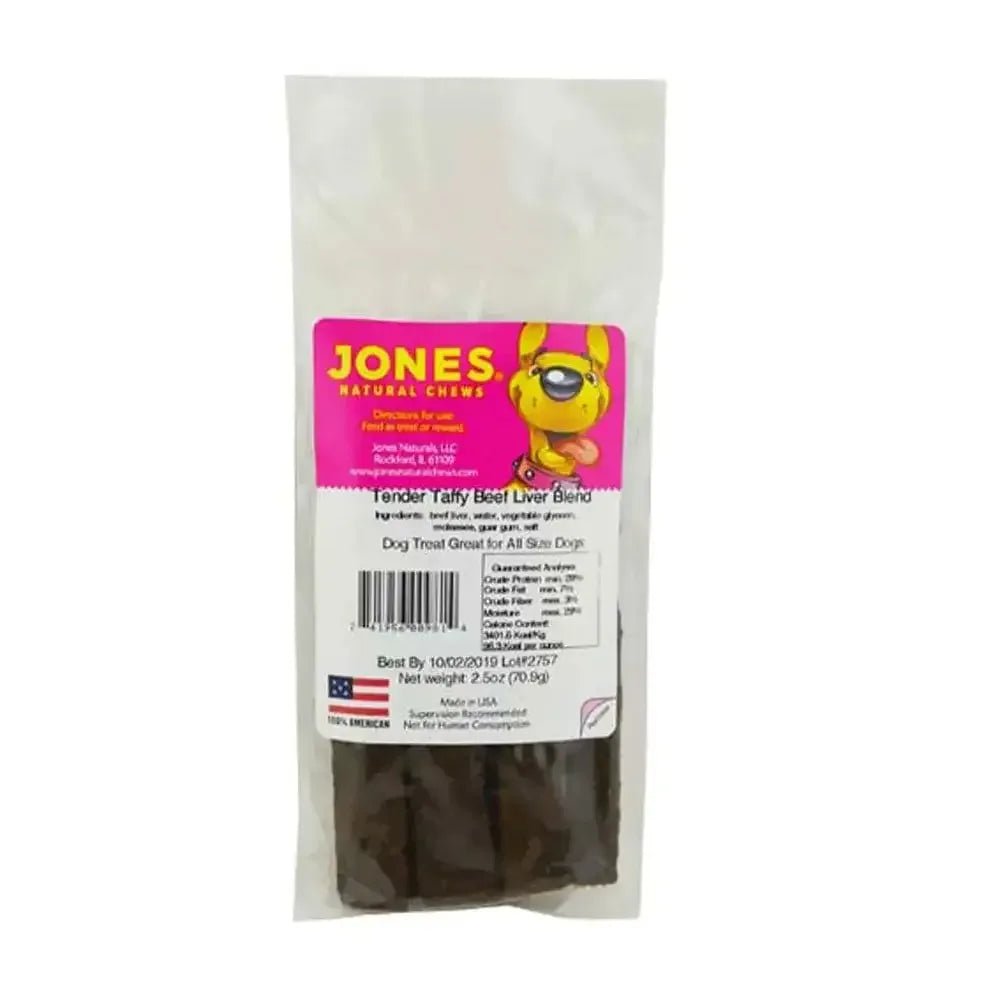 Jones Tender Taffy Beef Liver Blend Natural Dog Chews - Talis Us