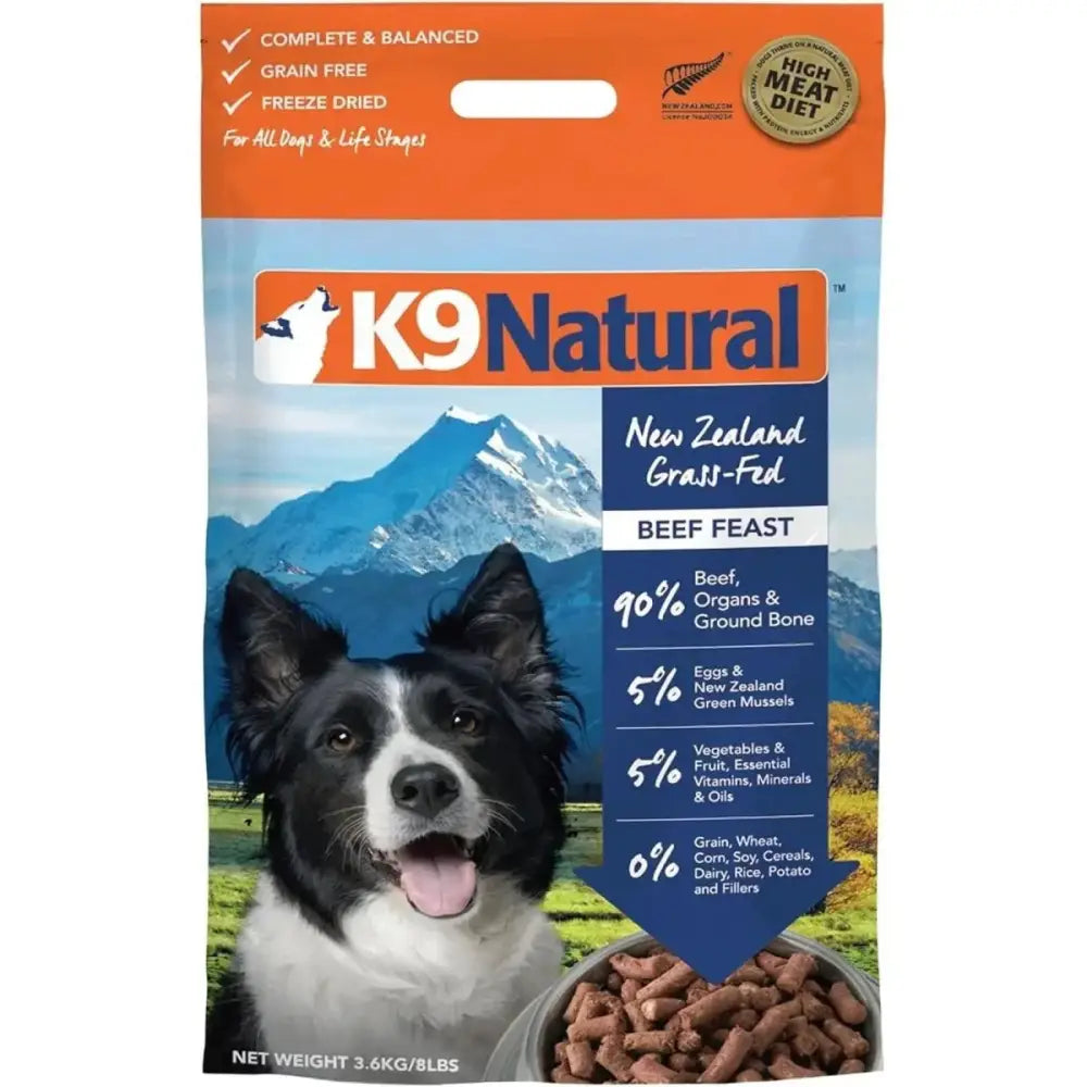 K9 Natural Beef Feast Raw Grain - Free Freeze - Dried Dog Food - Talis Us